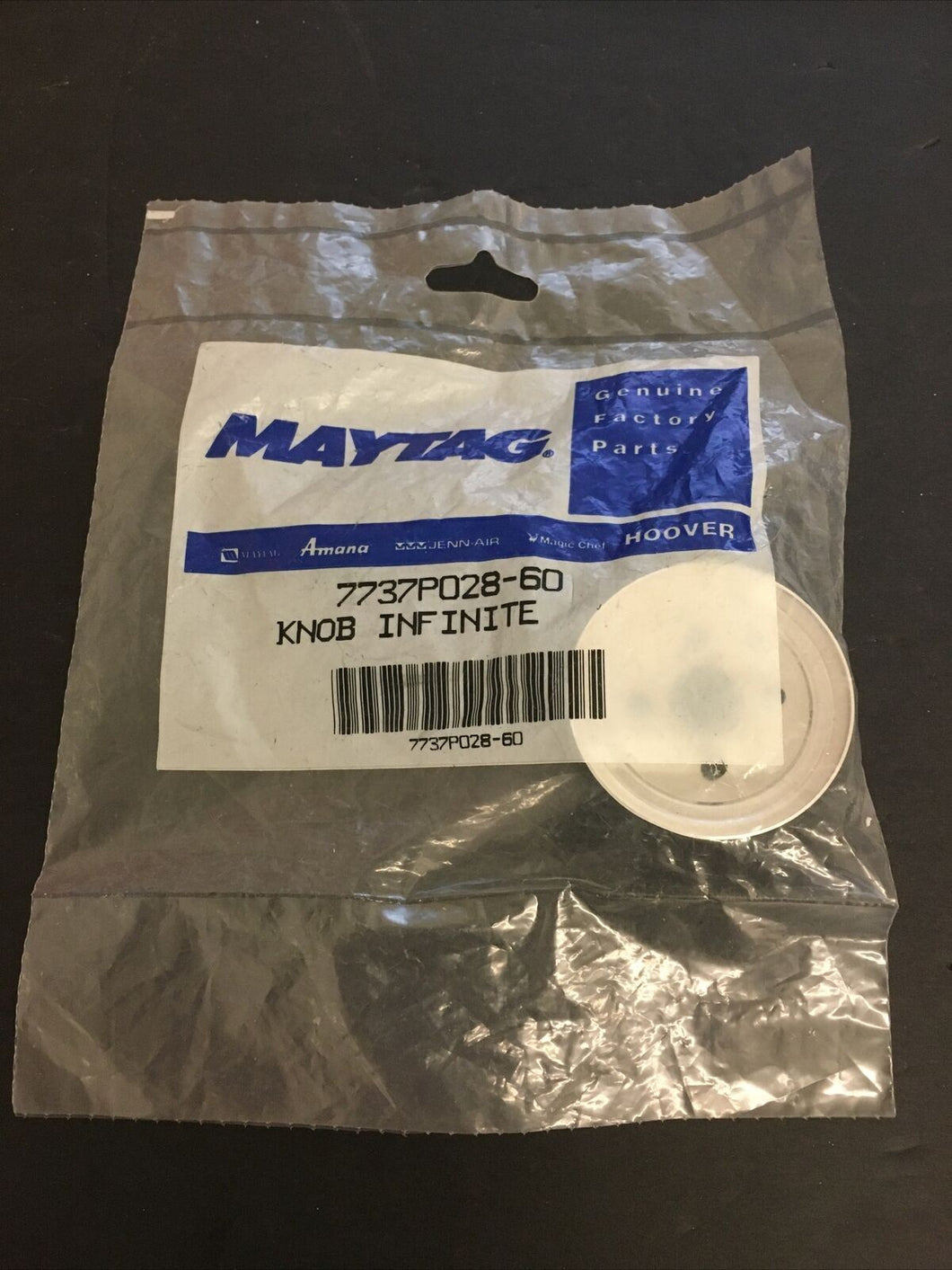 BRAND NEW OEM Maytag Magic Chef 7737P028-60 Range Control Knob | NT23