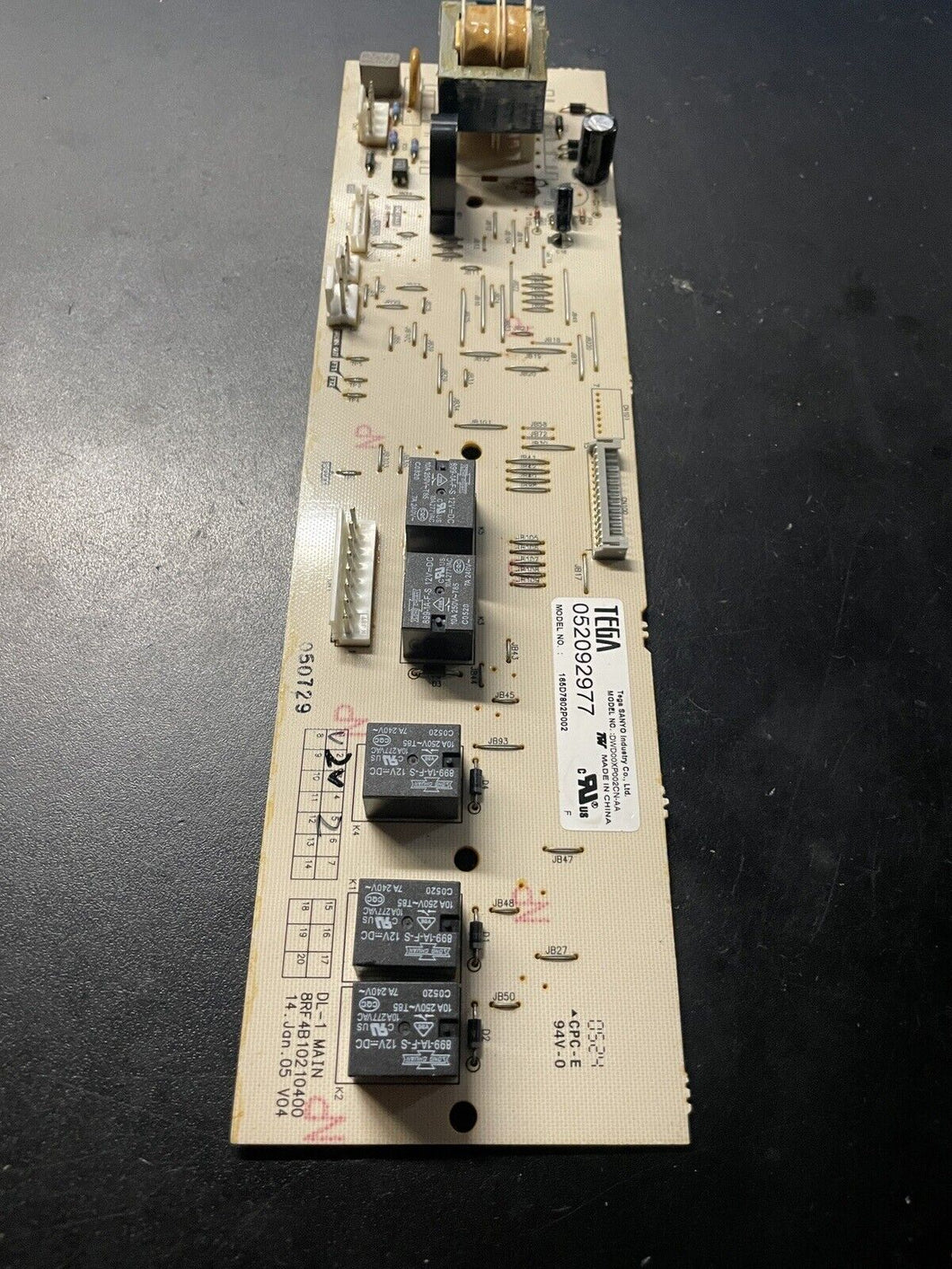 GE Dishwasher Control Board Part # 165D7802P002 |WM1016