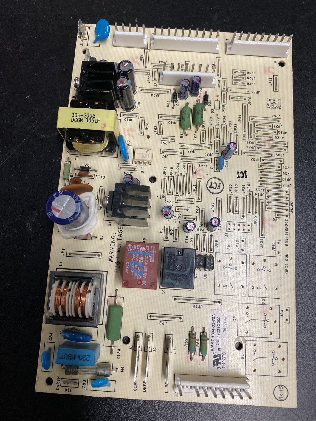 GE REFRIGERATOR CONTROL BOARD PART# 200D6223G006 |BK921