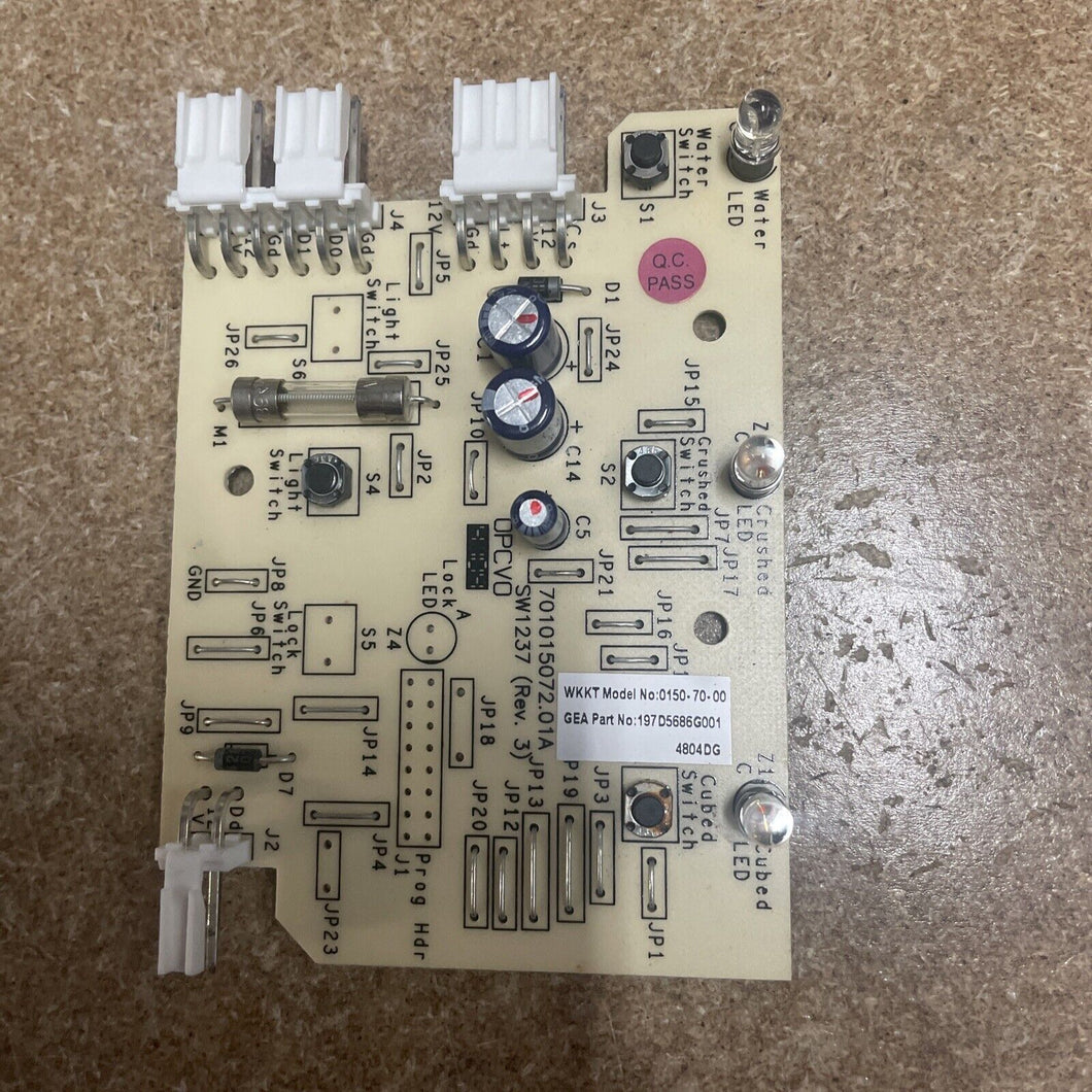 GE Refrigerator Dispenser Control Board 197D5686G001 |KM1398