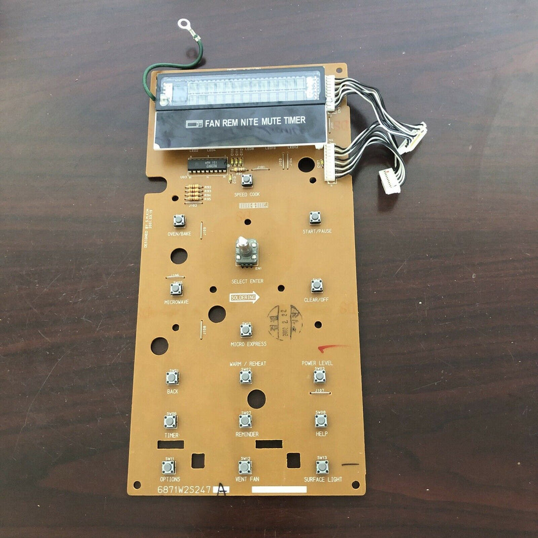 Microwave control board 6871W2S247A 6870W2A247A | A 258