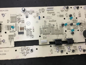 GE Dryer Display Control Board - Part # 175D6033G007 212D1518P007 |KC728