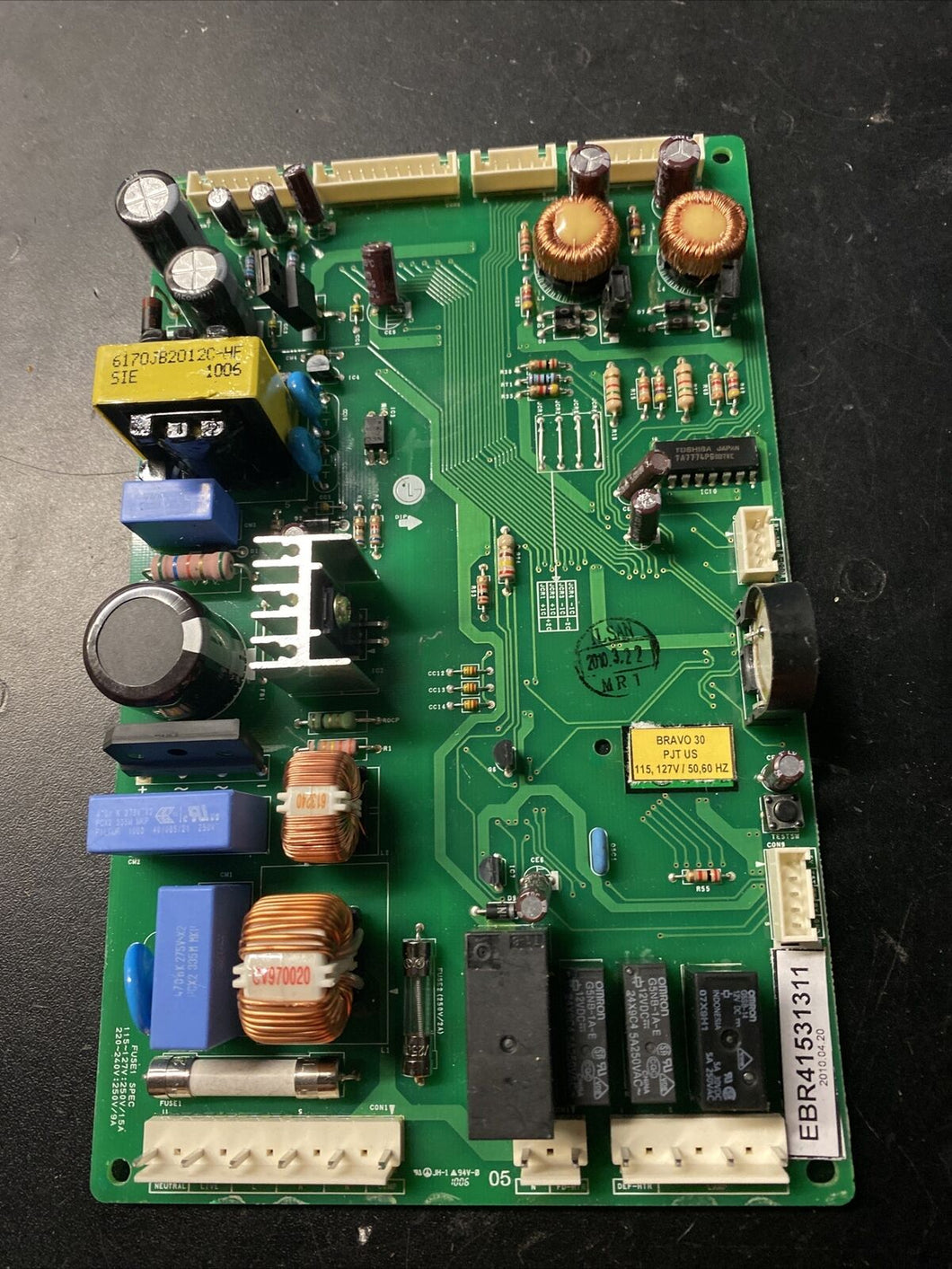 LG Refrigerator Control Board Part # EBR41531311 |BK908