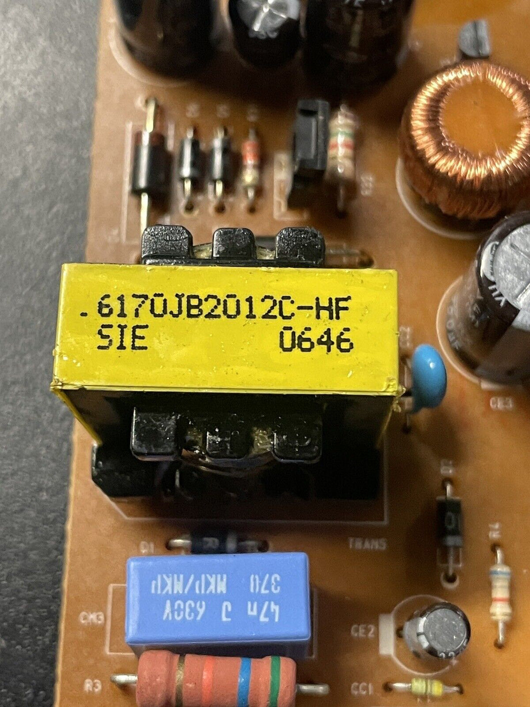 LG REFRIGERATOR POWER CONTROL BOARD PART # 6170JB2012C |WM1577