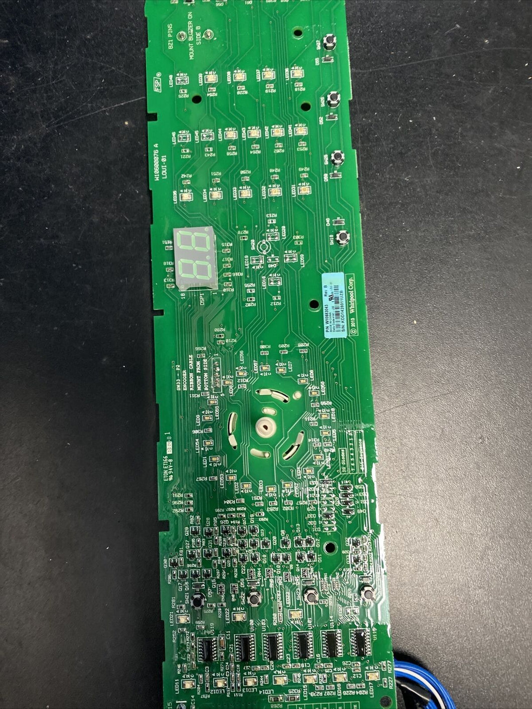 W10583043 WHIRLPOOL WASHER INTERFACE BOARD |BKV90