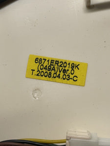 LG Washer User Interface Control Board 6871ER2019K |WMV308