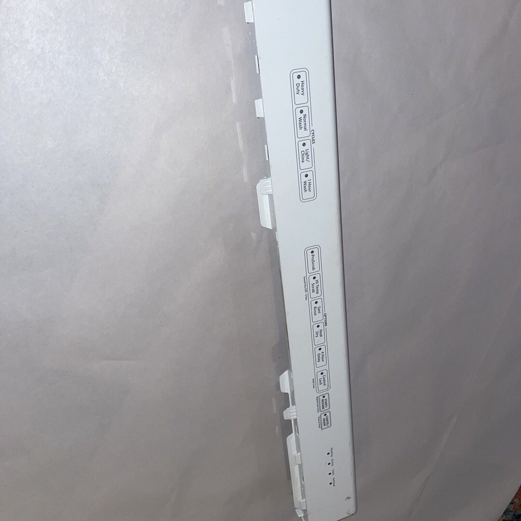 KITCHENAID Touchpad Dishwasher CONTROL PANEL WHITE W10476342 WPW10500173  | v307
