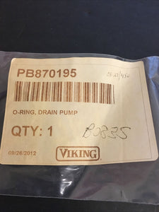 BRAND NEW OEM Viking O-Ring, Drain Pump PB870195 | NT22