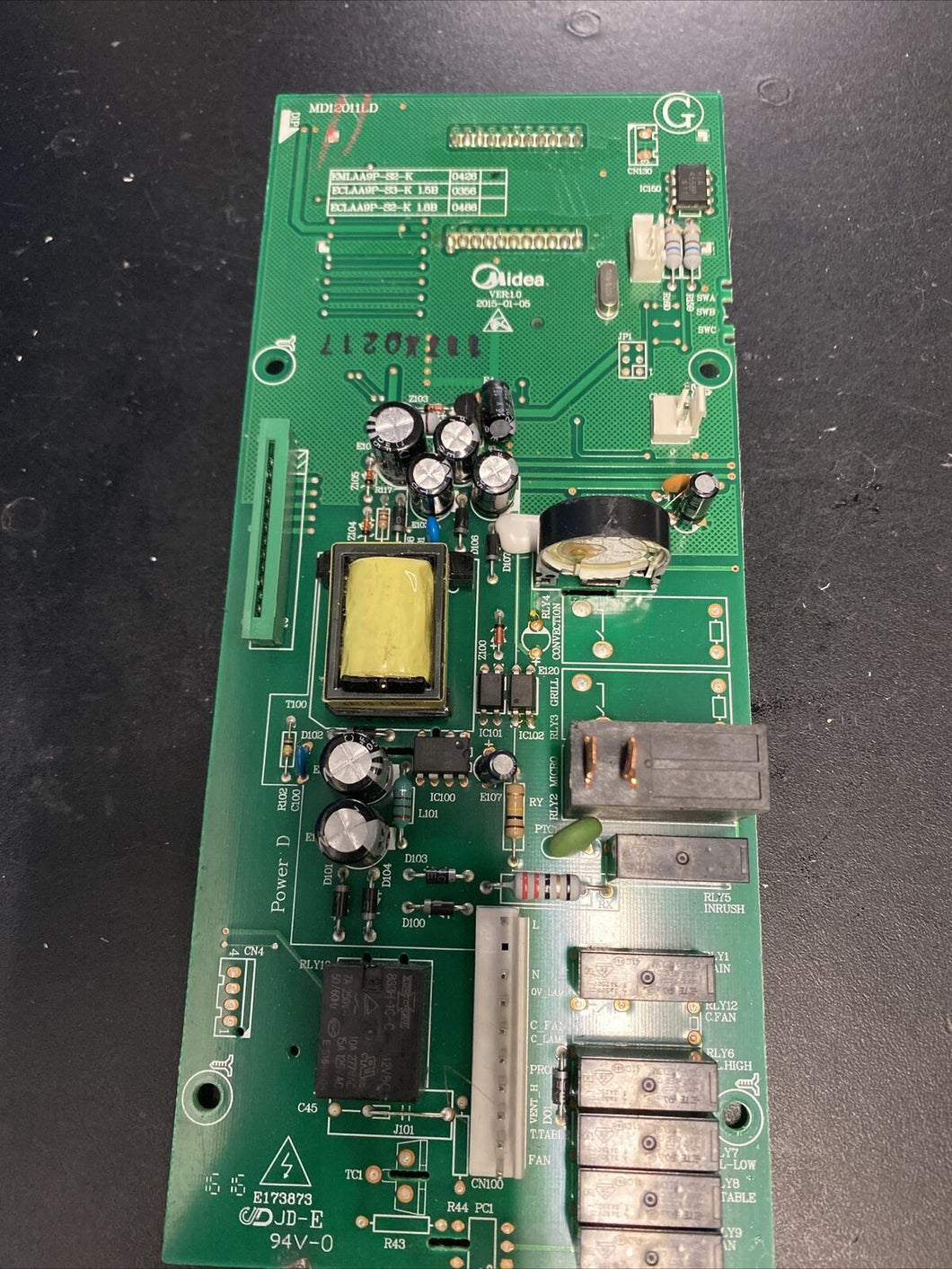 GE MICROWAVE CONTROL BOARD PART # MD12011LD EMXAAGE-V1-K |BK1608