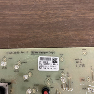 W10252252 Rev F WHIRLPOOL Washer Main Control Board | A 600