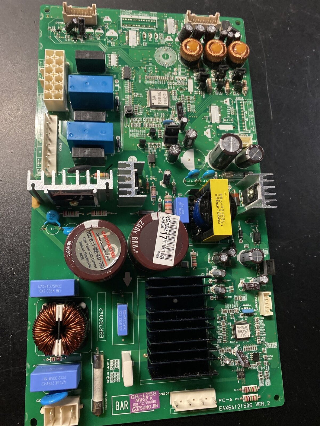 LG Refrigerator Main Control Board P# EBR73304217 |BK1485